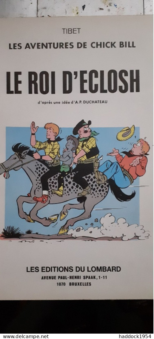 le captif d'eclosh/ le roi d'eclosh TIBET le lombard 1972