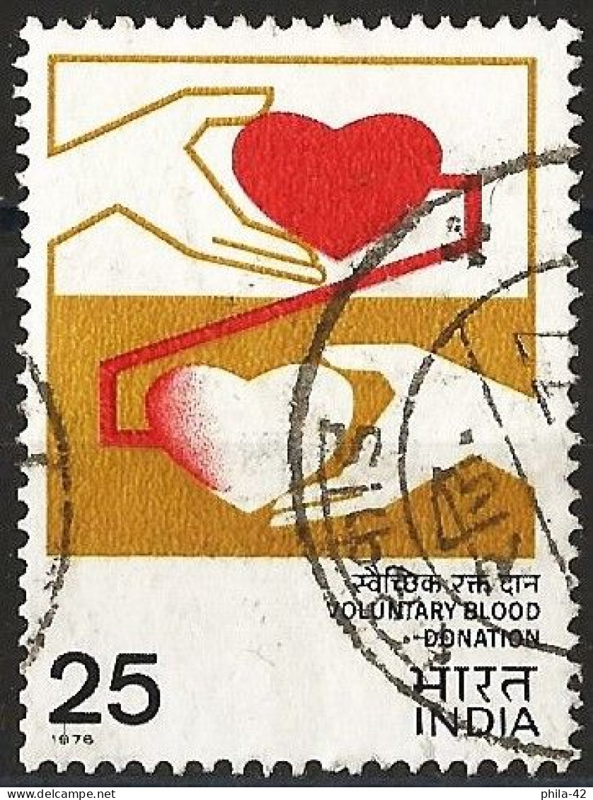 India 1976 - Mi 695 - YT 498 ( Blood Donation ) - Used Stamps