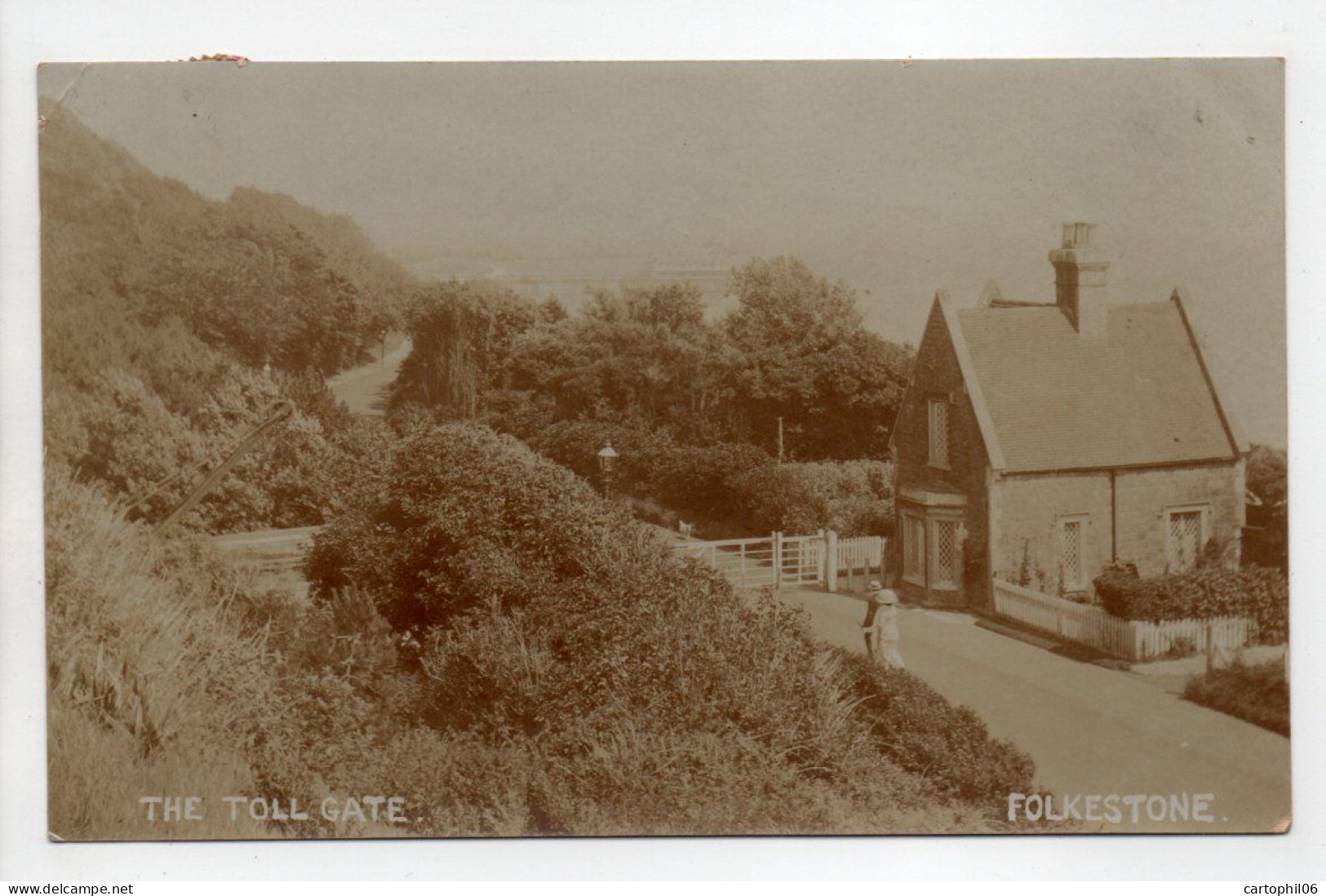 - CPA FOLKESTONE (Angleterre) - THE TOLL GATE 1910 - - Folkestone