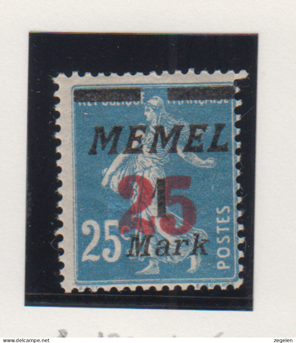 Memel Mchel-nr. 122 * - Other & Unclassified