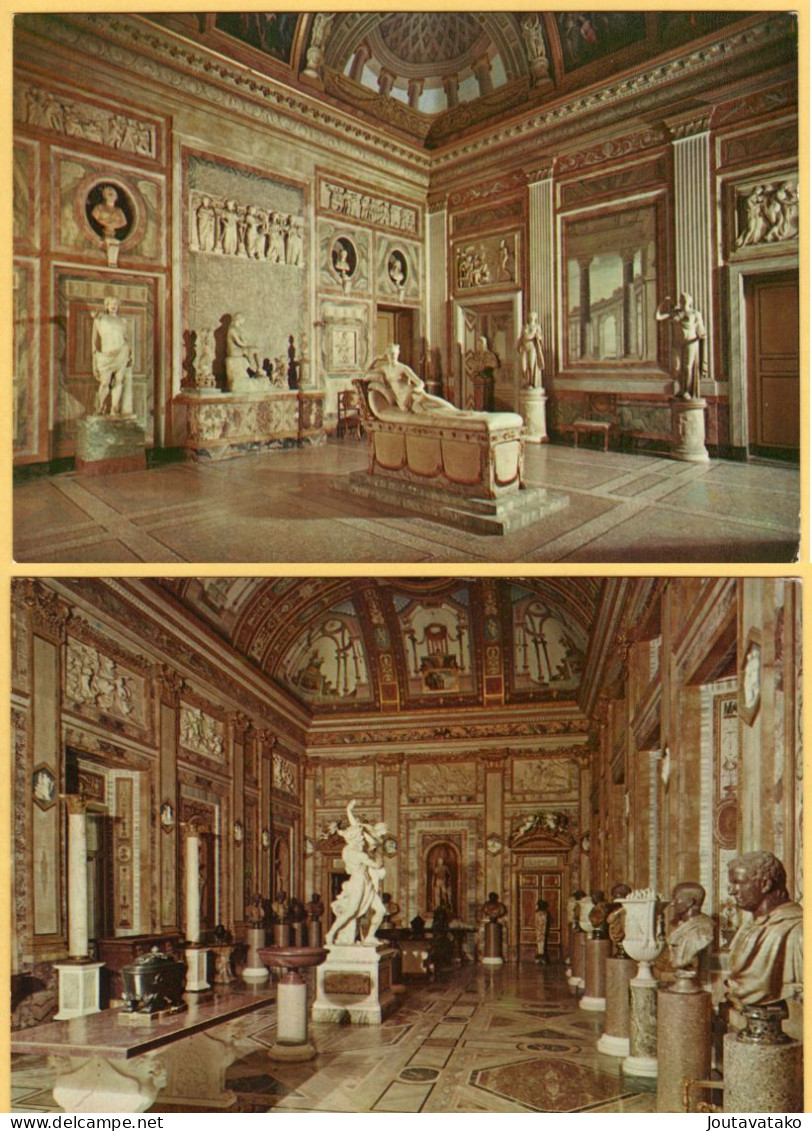 2 PCs - Italy - Rome, Roma - Borghese Museum, Museo - Room Of The Emperors And Room Of The Paolina - Museums