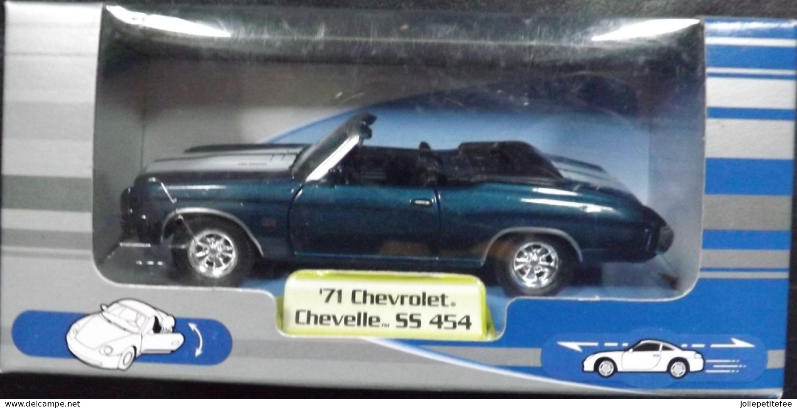 71 Chevrolet Chevelle SS 454.  Playland Auto-Club.  1/34. Modèle Réduit. - Massstab 1:32