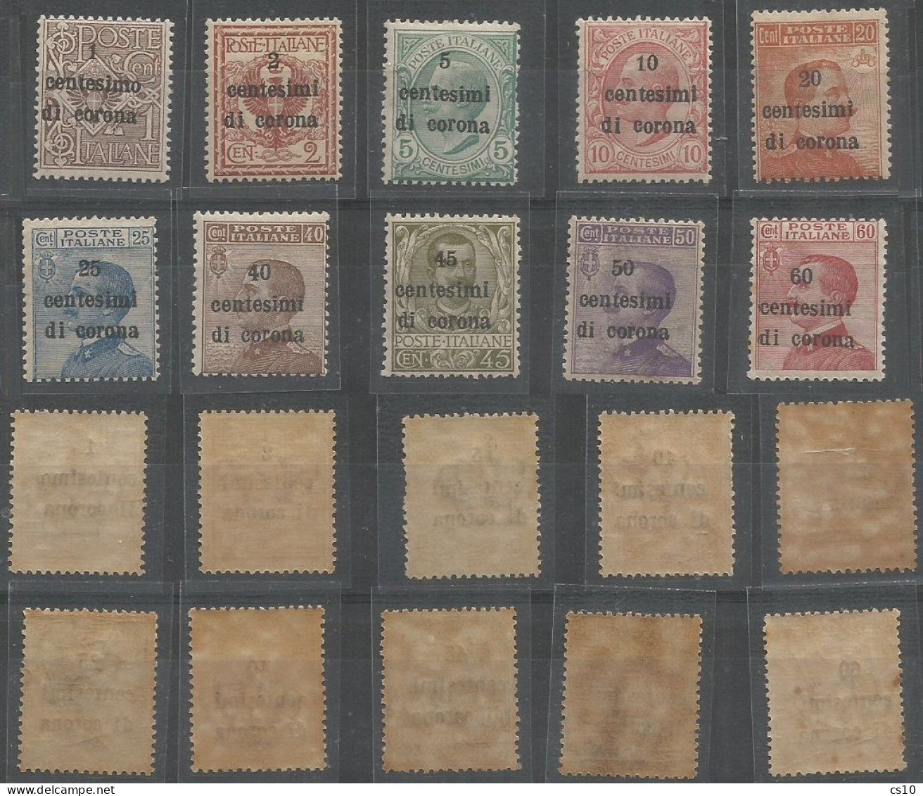 Italy Terre Redente Redeemed Territoriies - Em.Generali Serietta Short Set #1/10 In MNH** Condition As Per Scan - Collections