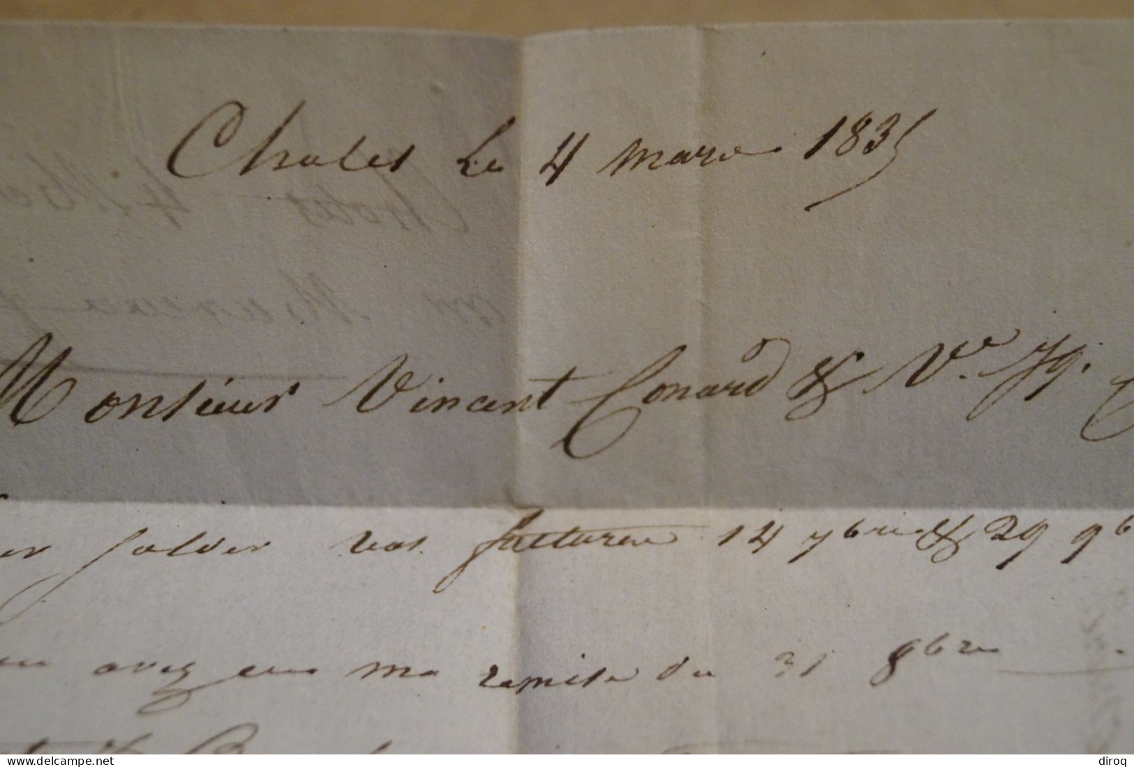 Envoi de Chollet ( 47 ),1835 à Drucourt,belle oblitération de Thiberville,griffé,bel état de collection