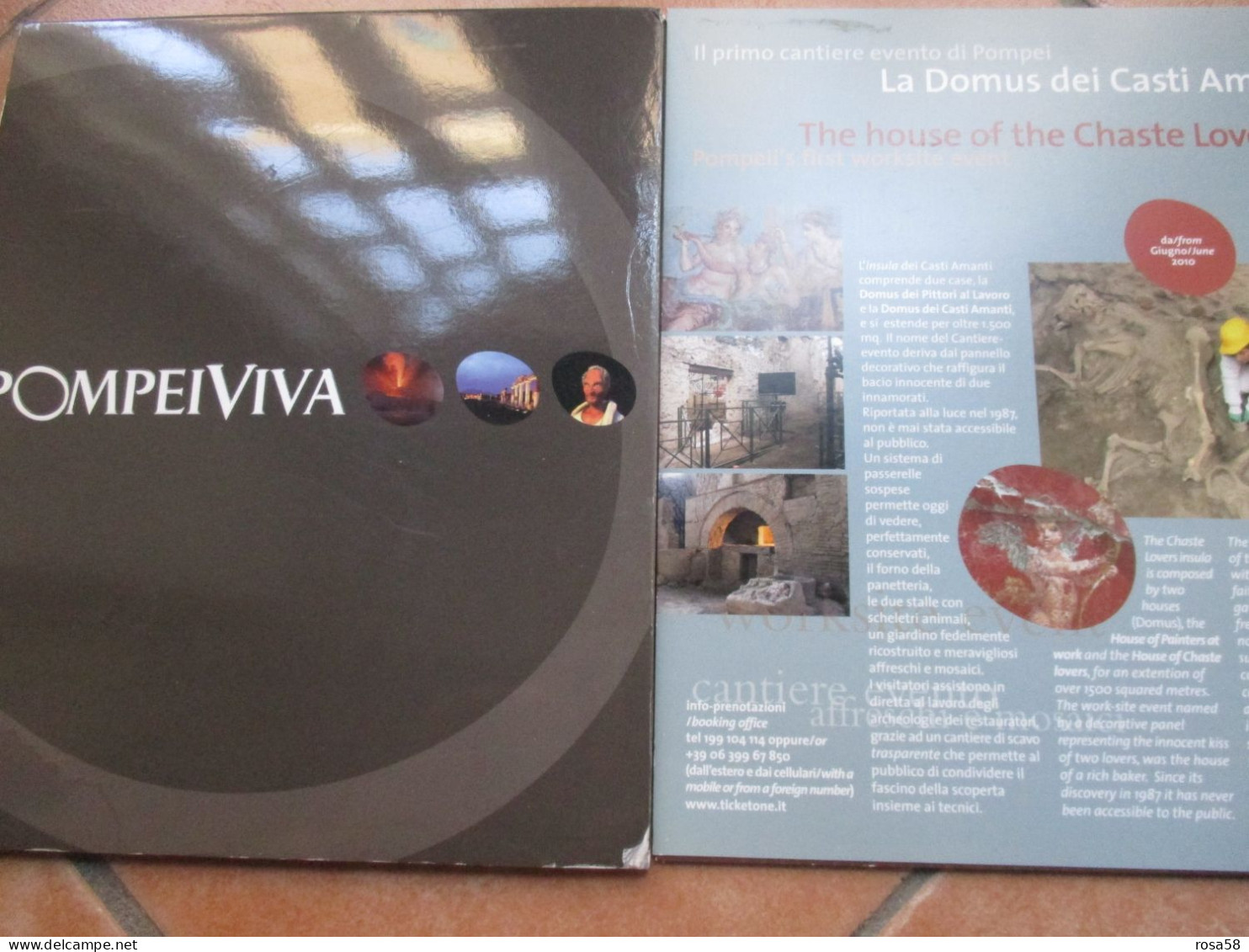 POMPEI VIVA Presidenza Consiglio Dei Ministri Il COMMISSARIO DELEGATO BROCHURE Foto Pompeiisites Org - Kunst, Antiek