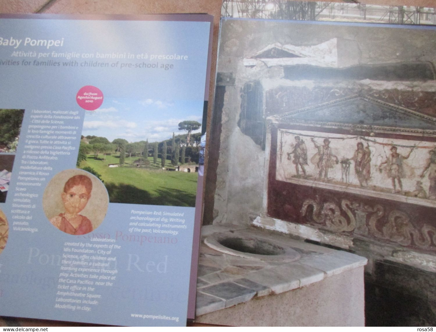 POMPEI VIVA Presidenza Consiglio Dei Ministri Il COMMISSARIO DELEGATO BROCHURE Foto Pompeiisites Org - Kunst, Antiek