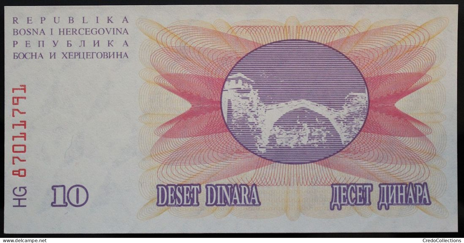 Bosnie-Herzégovine - 10 Dinara - 1992 - PICK 10a - NEUF - Bosnia And Herzegovina