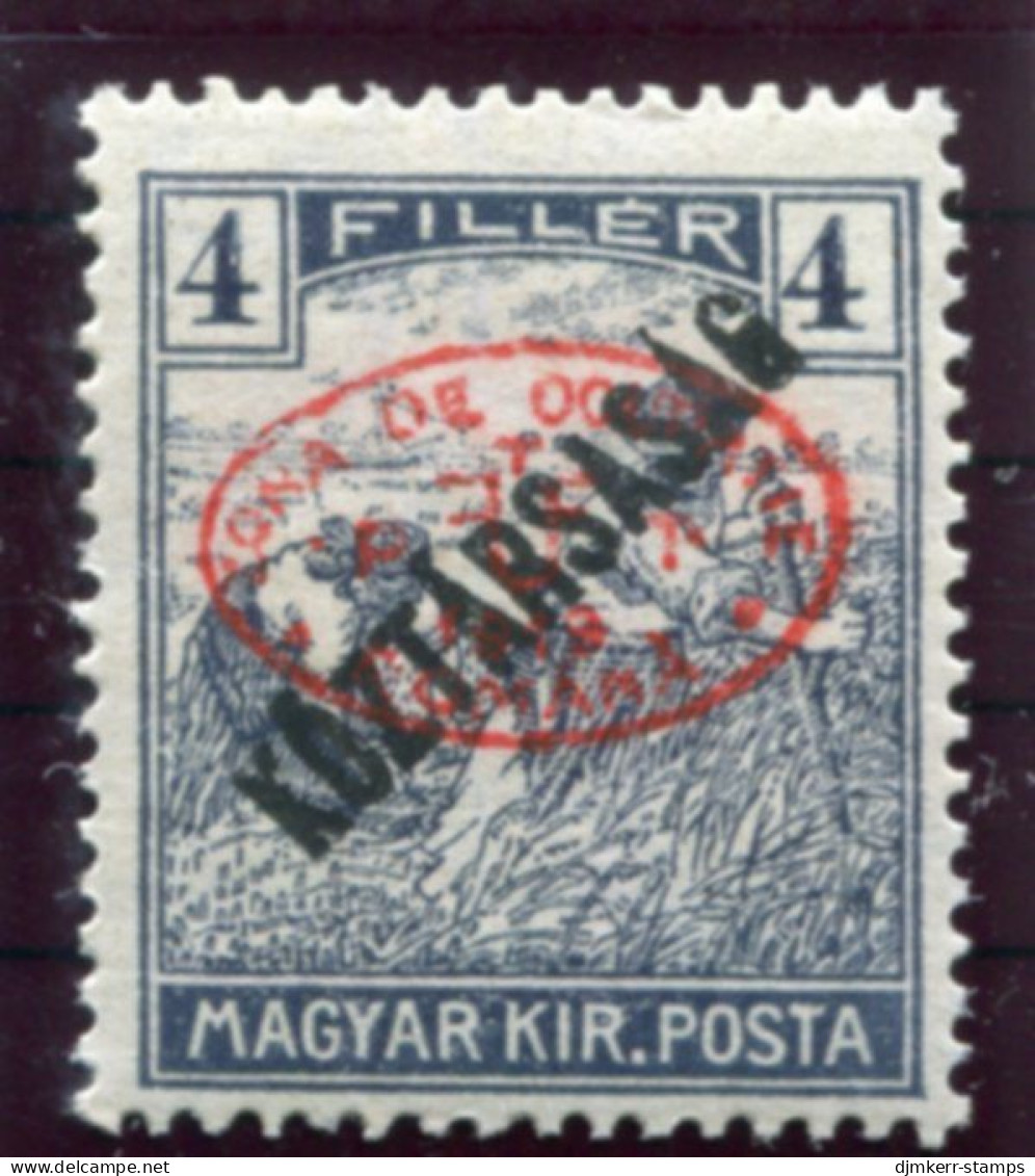 DEBRECEN 1919 4f Harvesters Köztarsasag  MNH / **.   Michel 45 - Debreczin