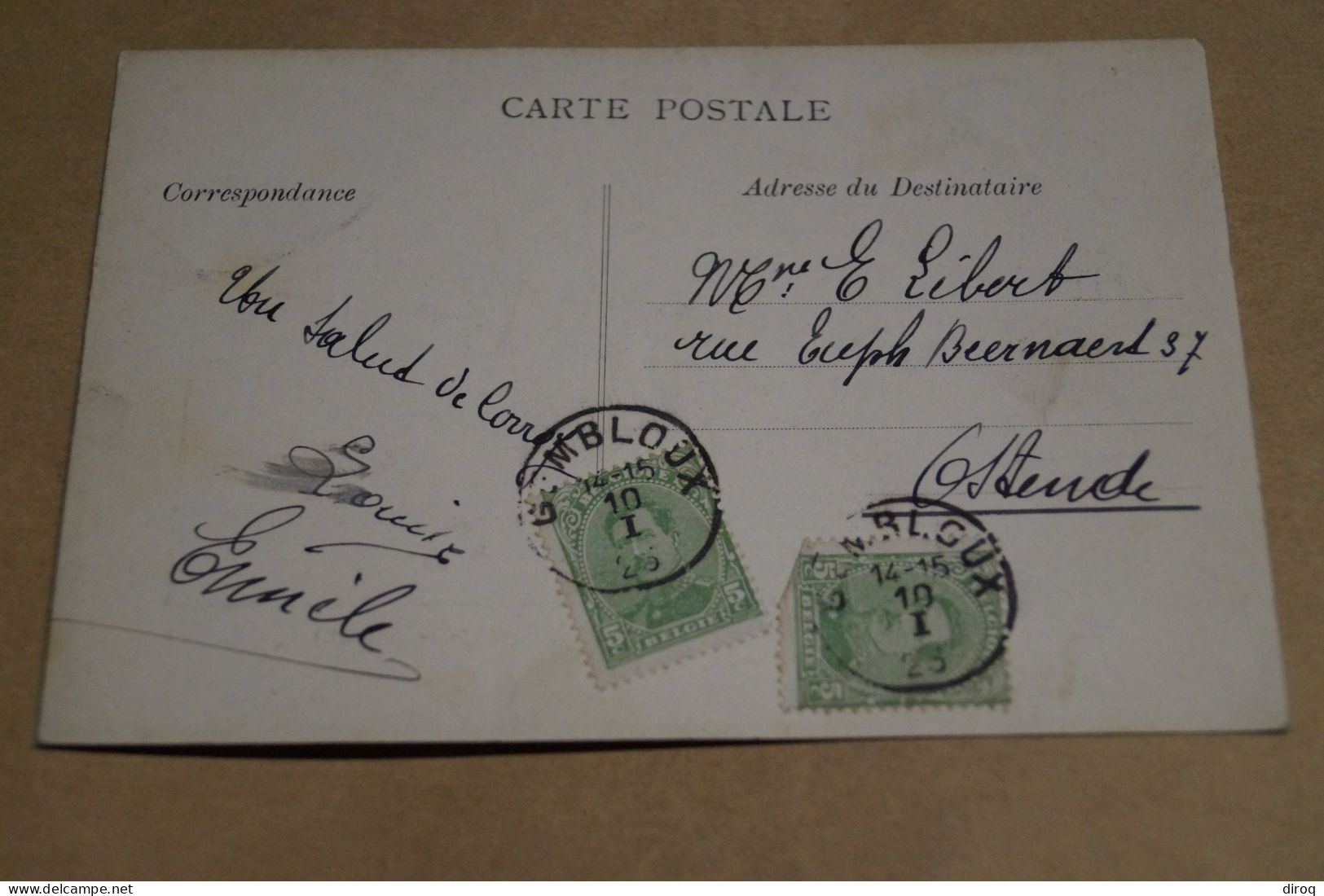RARE,belle Carte De Corroy-le-Château,1925, Gembloux Avec TB Oblitération ,pour Collection - Gembloux