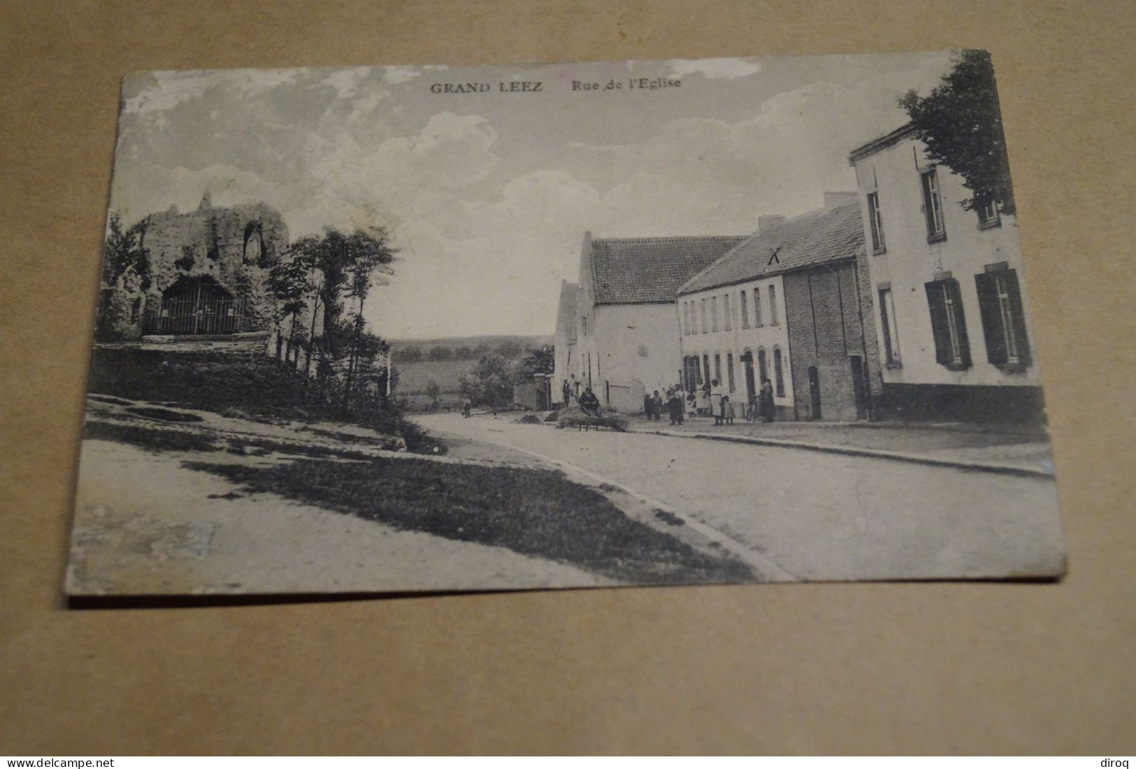 RARE,belle Carte De Grand-Leez,1926, Rue De L'église,Gembloux Avec TB Oblitération ,pour Collection - Gembloux