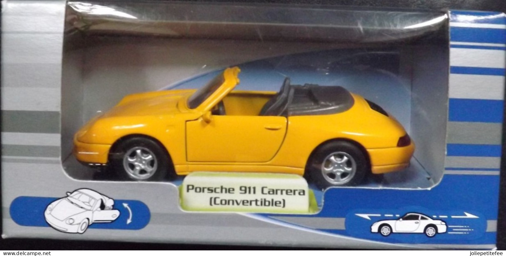 Porche 911 Carrera (convertible).  Playland Auto-Club.  1/34. Modèle Réduit. - Massstab 1:32