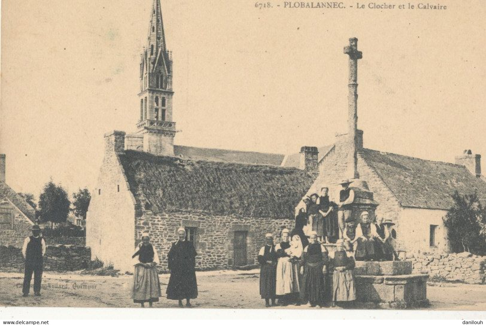 29 // PLOBALANNEC  Le Clocher Et Le Calvaire 6718 - Plobannalec-Lesconil