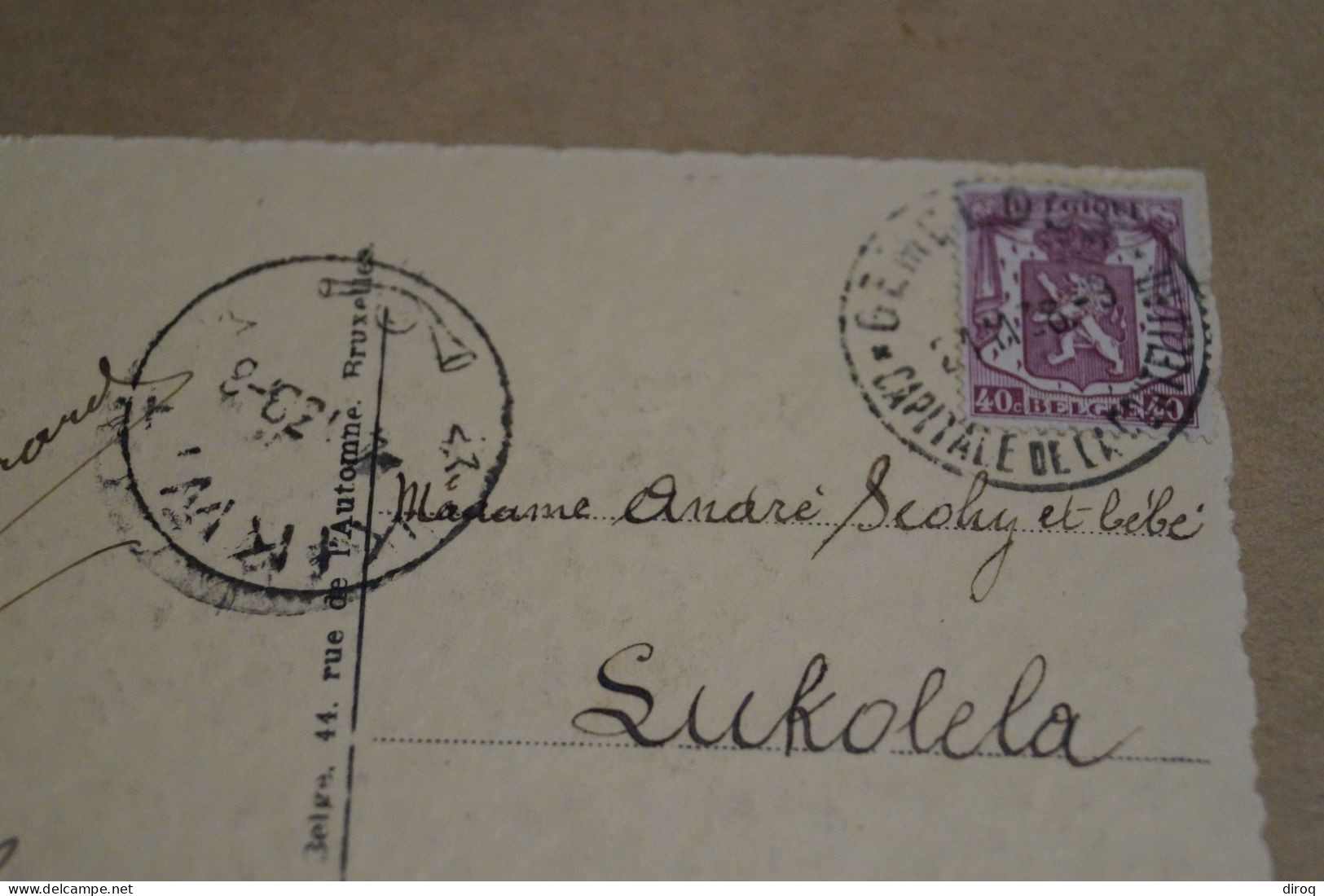 RARE,belle Carte,Gembloux,rue De La Station,commerces,envoi Au Congo, TB Oblitération , Pour Collection - Gembloux