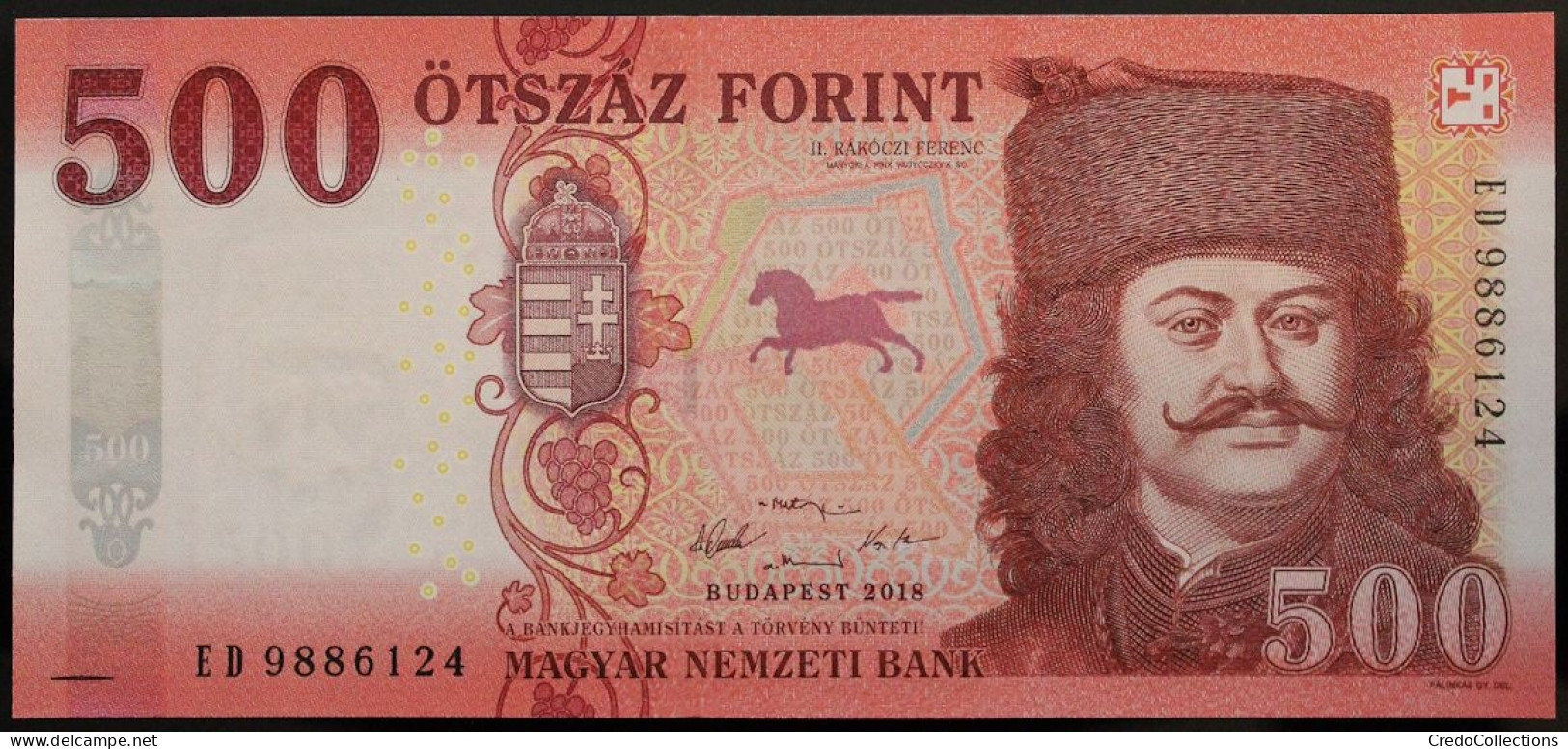 Hongrie - 500 Forint - 2018 - PICK 202a - NEUF - Hongrie