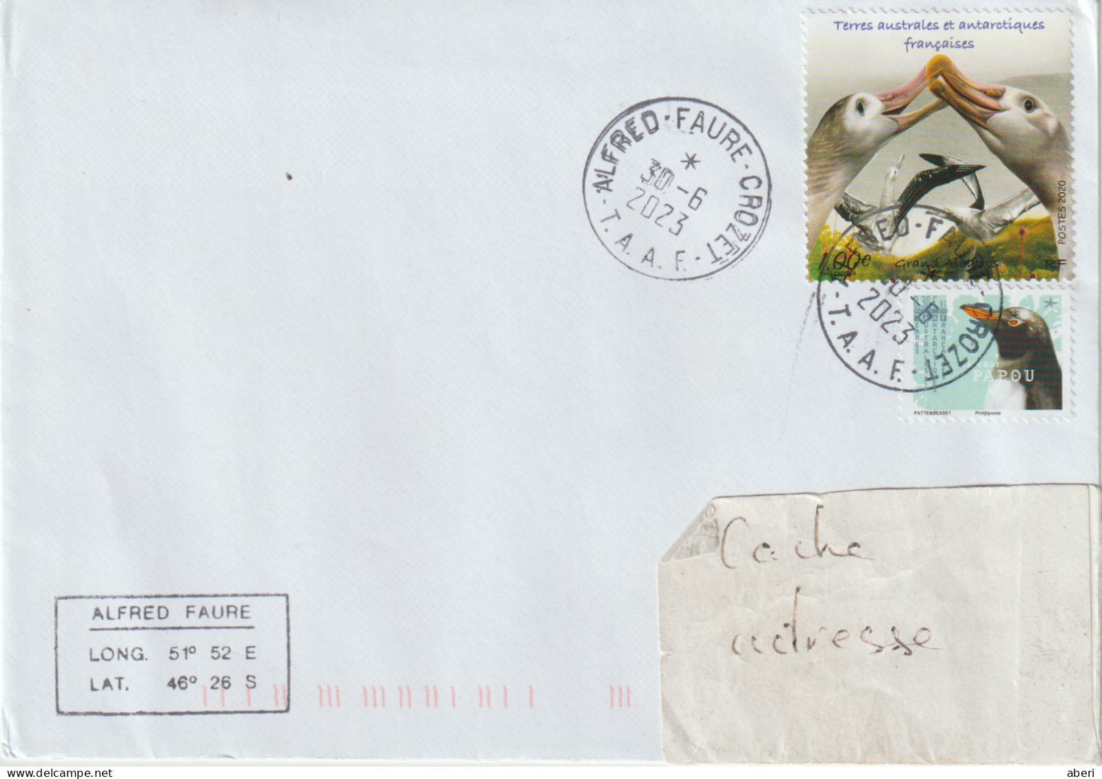 15877  L'ASTROLABE Aux CROZET Le 30/6/2023 - Voir Les 2 Scans - Storia Postale