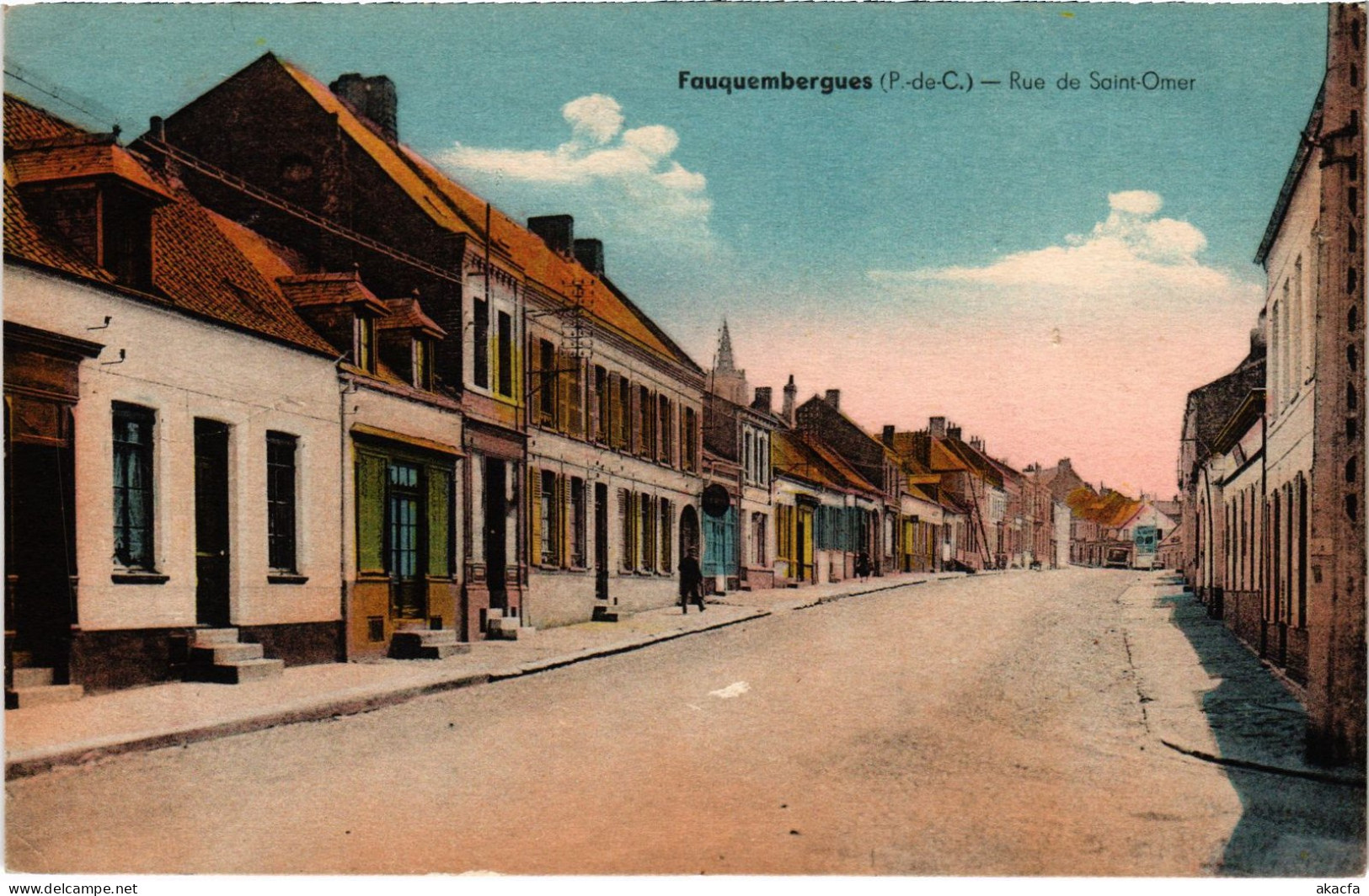 CPA Fauquembergues Rue De St-Omer (1278722) - Fauquembergues