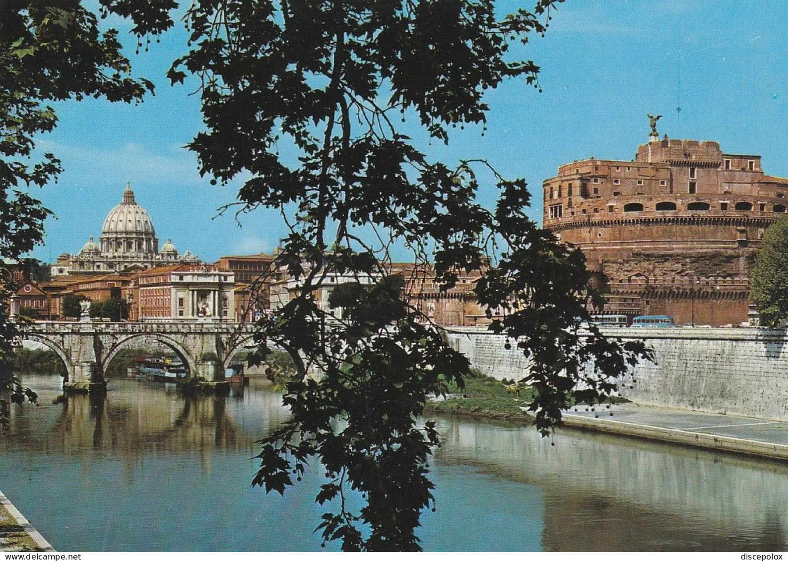 U5010 Roma - Castel Sant'Angelo - Fiume Tevere E Basilica Di San Pietro / Viaggiata 1989 - Castel Sant'Angelo