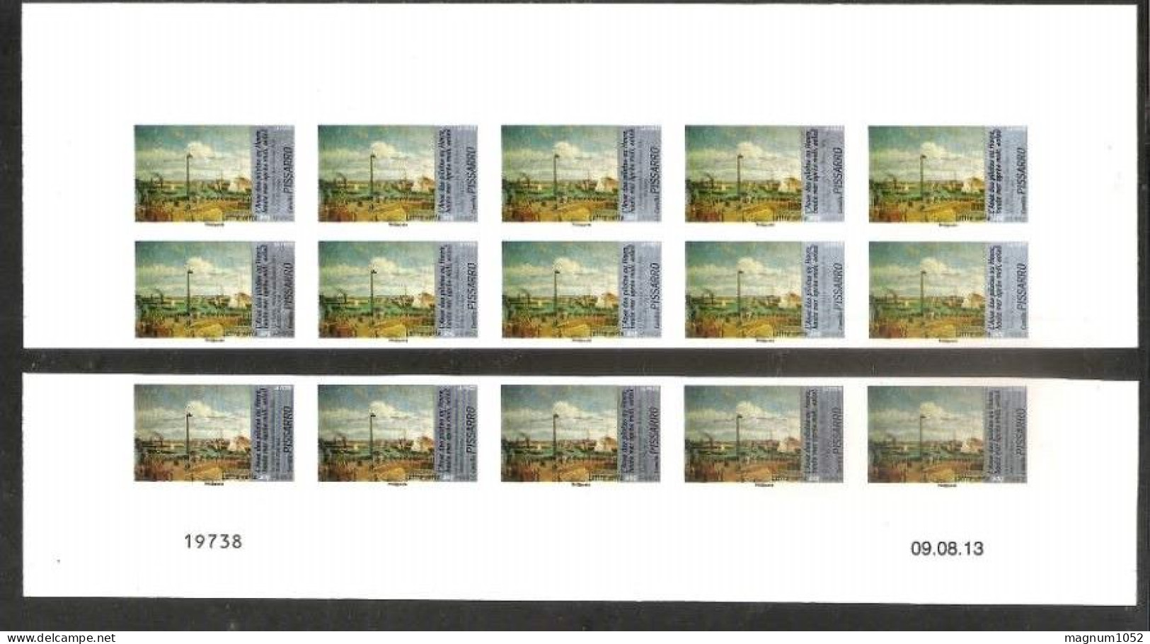 VARIETES BDS X 10 ET 5 TBS ADH N 828 ** BD X 10 TBS HAUT FEUILLE + BD X5 TBS BAS FEUILLE - ND - SANS PHOSPHORE + NUANCES - Unused Stamps