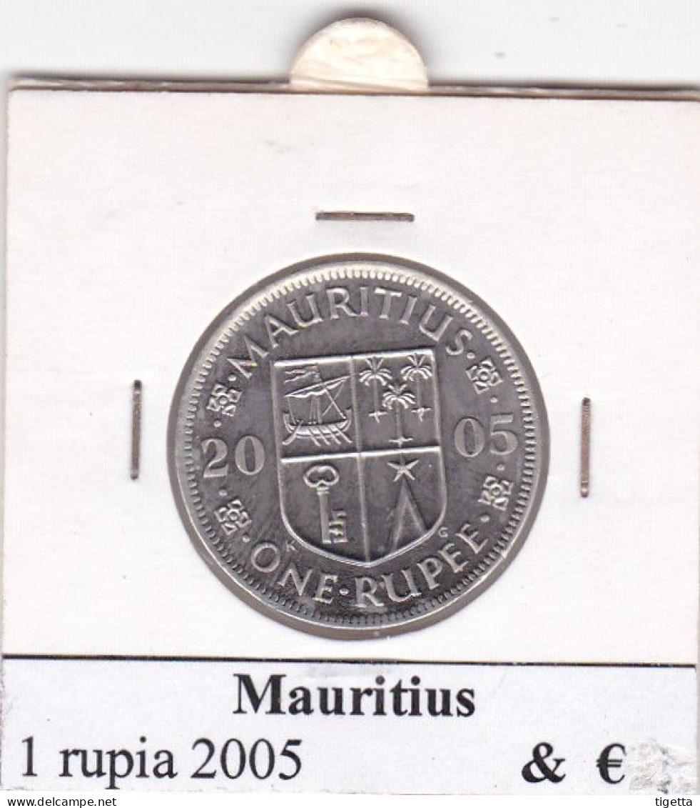 MAURITIUS   1 RUPIA  ANNO 1985 COME DA FOTO - Mauricio