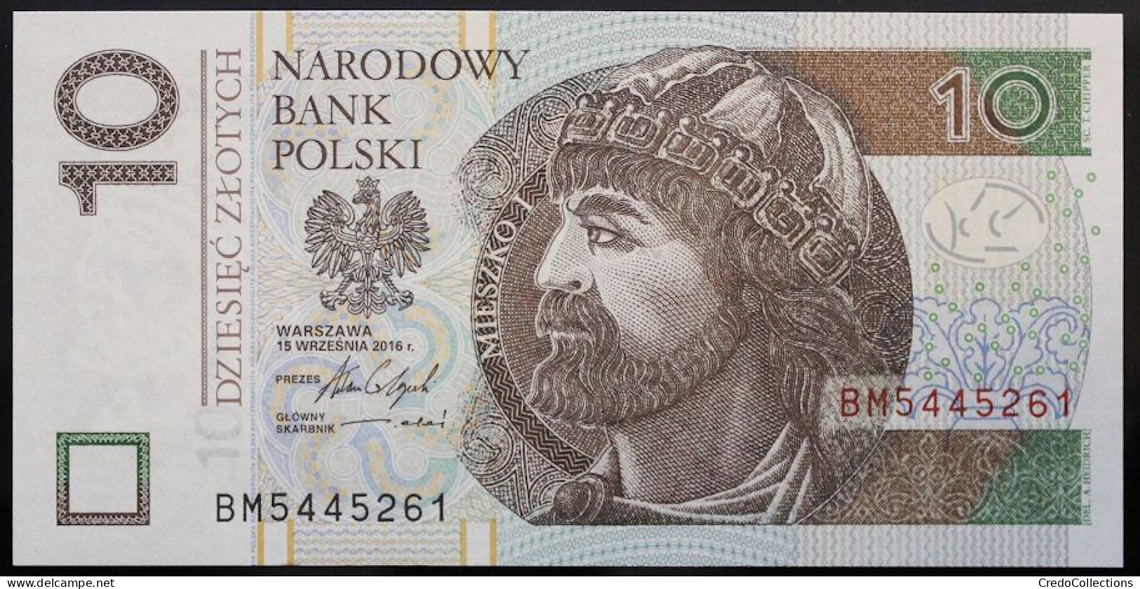 Pologne - 10 Zlotych - 2016 - PICK 183b - NEUF - Pologne