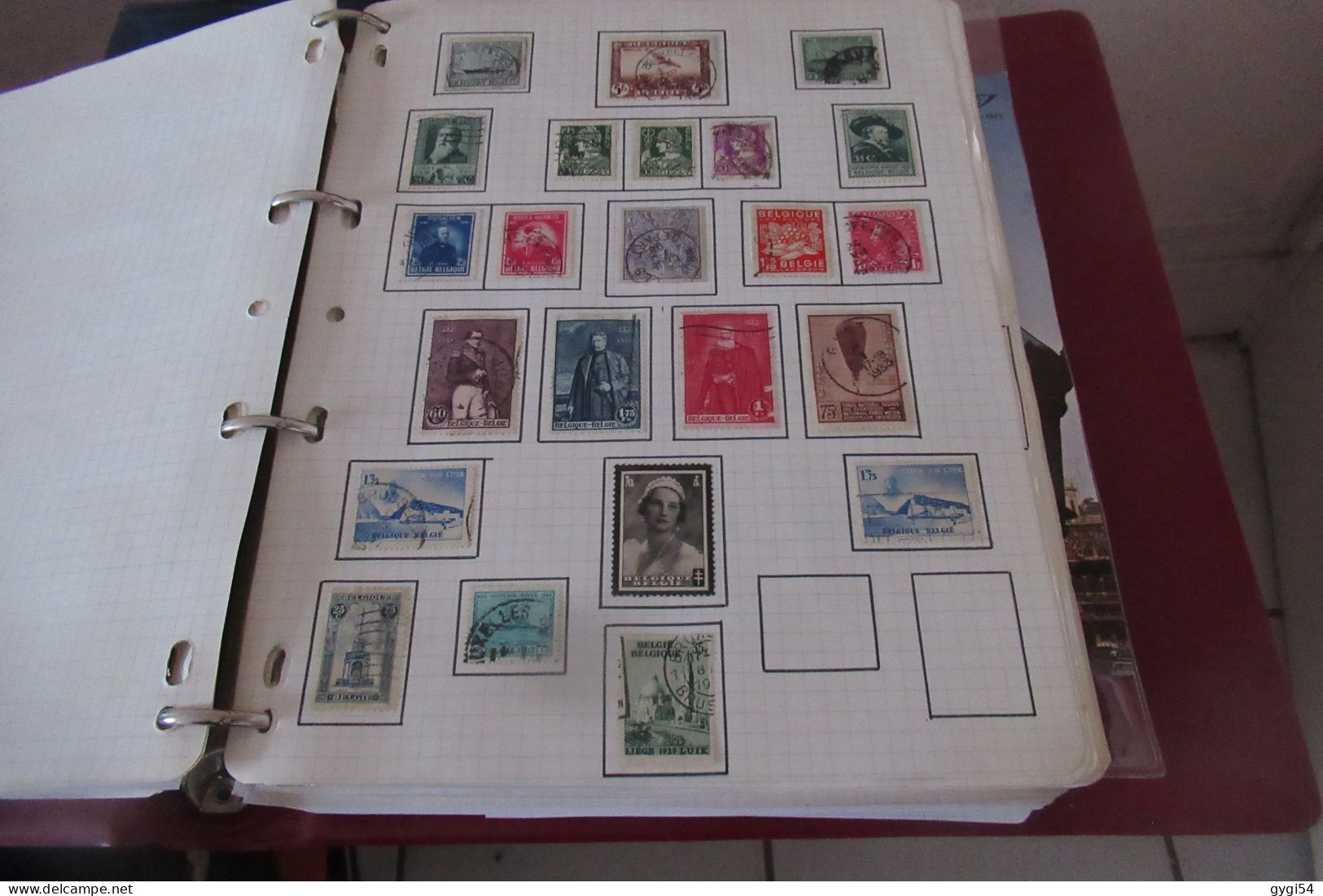 BELGIQUE  LOT TIMBRES et LETTRES