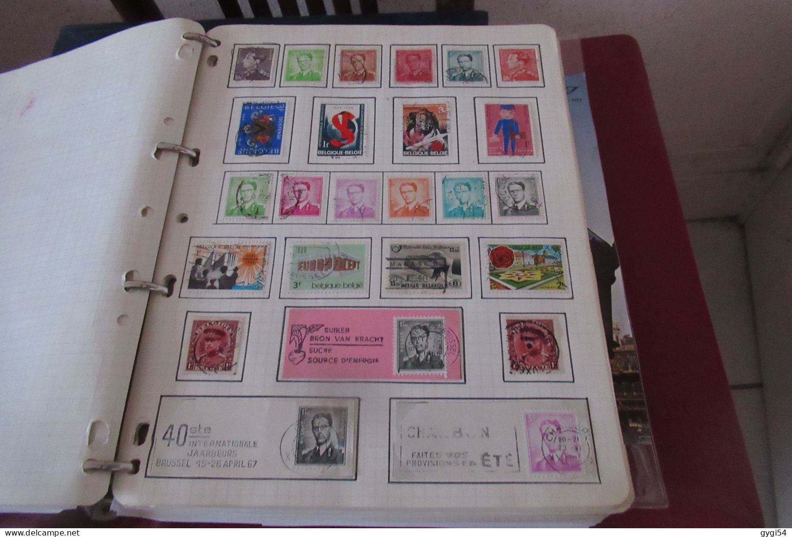 BELGIQUE  LOT TIMBRES et LETTRES