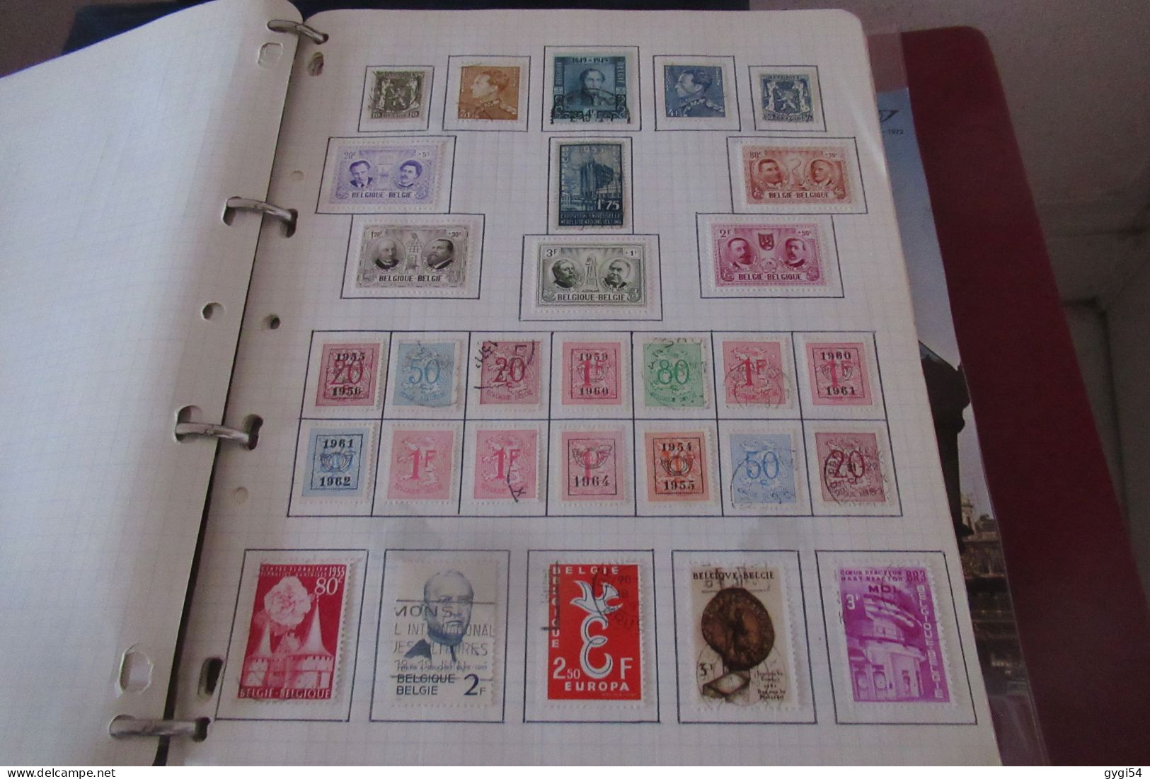 BELGIQUE  LOT TIMBRES et LETTRES