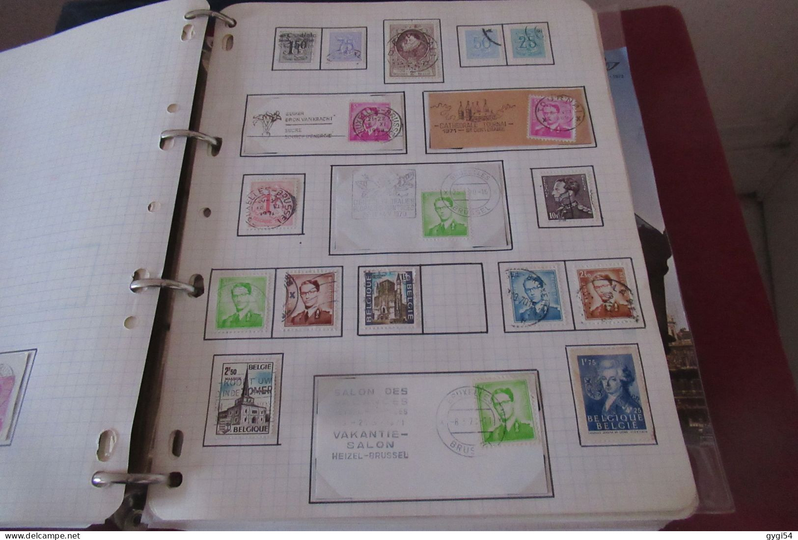 BELGIQUE  LOT TIMBRES et LETTRES