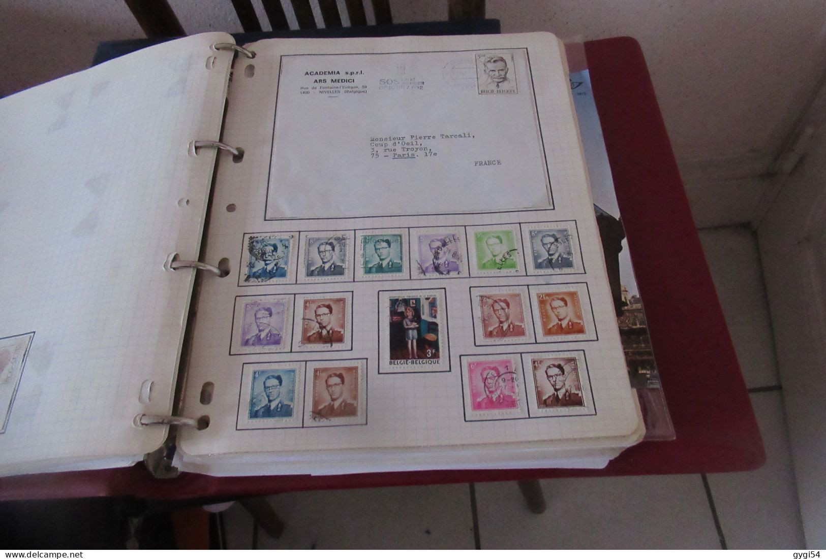 BELGIQUE  LOT TIMBRES et LETTRES