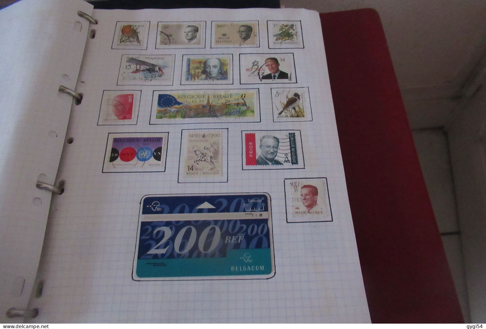 BELGIQUE  LOT TIMBRES et LETTRES