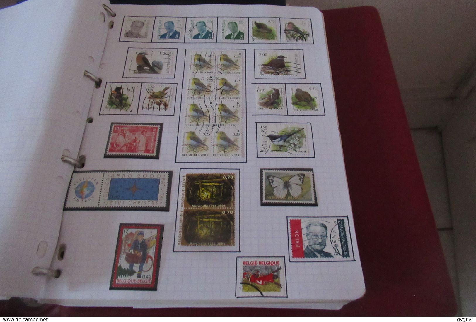 BELGIQUE  LOT TIMBRES et LETTRES