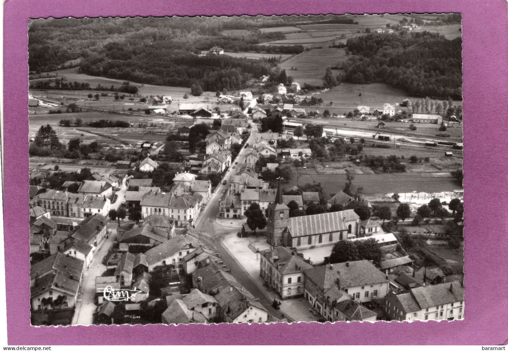 88 GRANGES Sur VOLOGNE  Vue Aérienne Le Centre Ville - Granges Sur Vologne