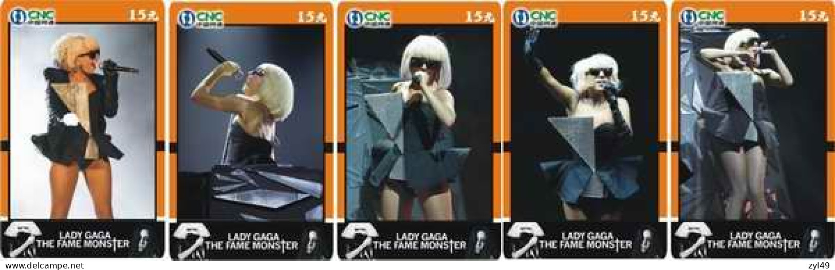 M14021 China phone cards LADY GAGA 418pcs