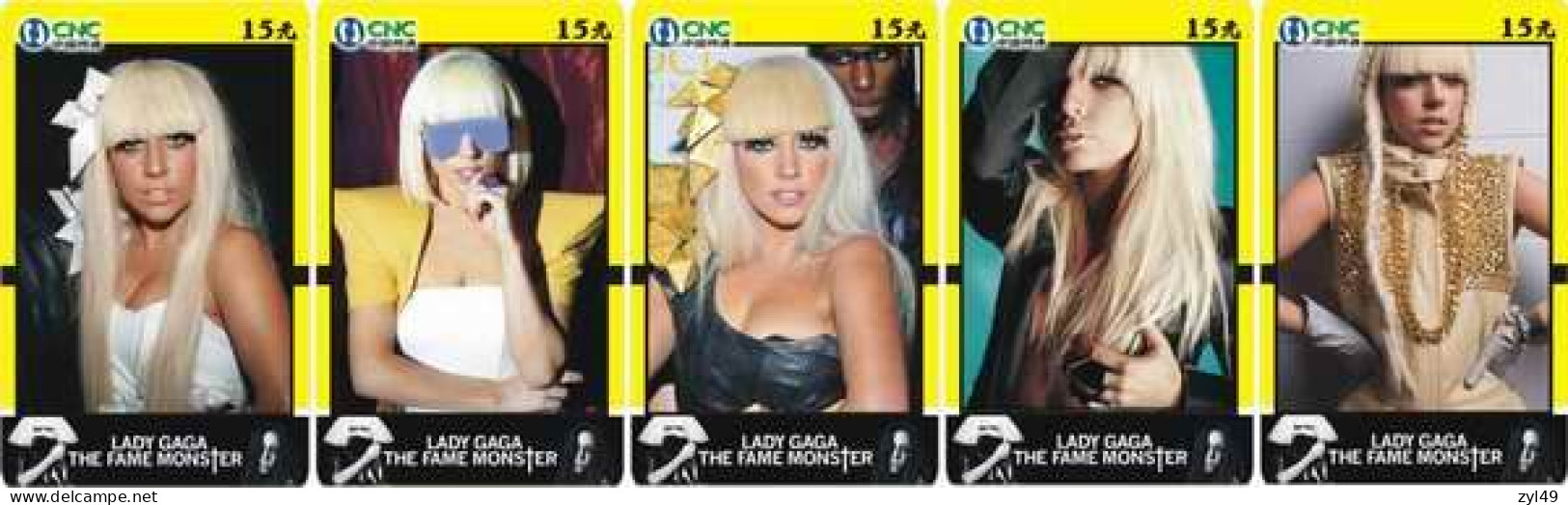 M14021 China phone cards LADY GAGA 418pcs