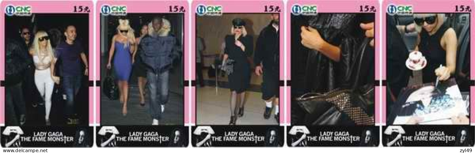 M14021 China phone cards LADY GAGA 418pcs