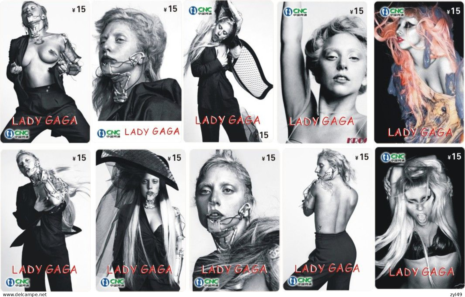 M14021 China phone cards LADY GAGA 418pcs