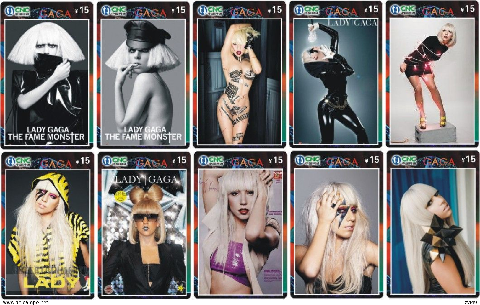 M14021 China phone cards LADY GAGA 418pcs