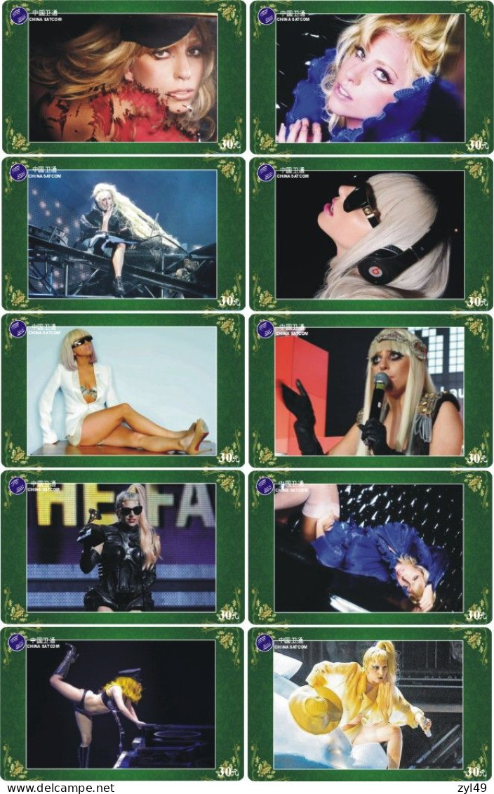 M14021 China phone cards LADY GAGA 418pcs