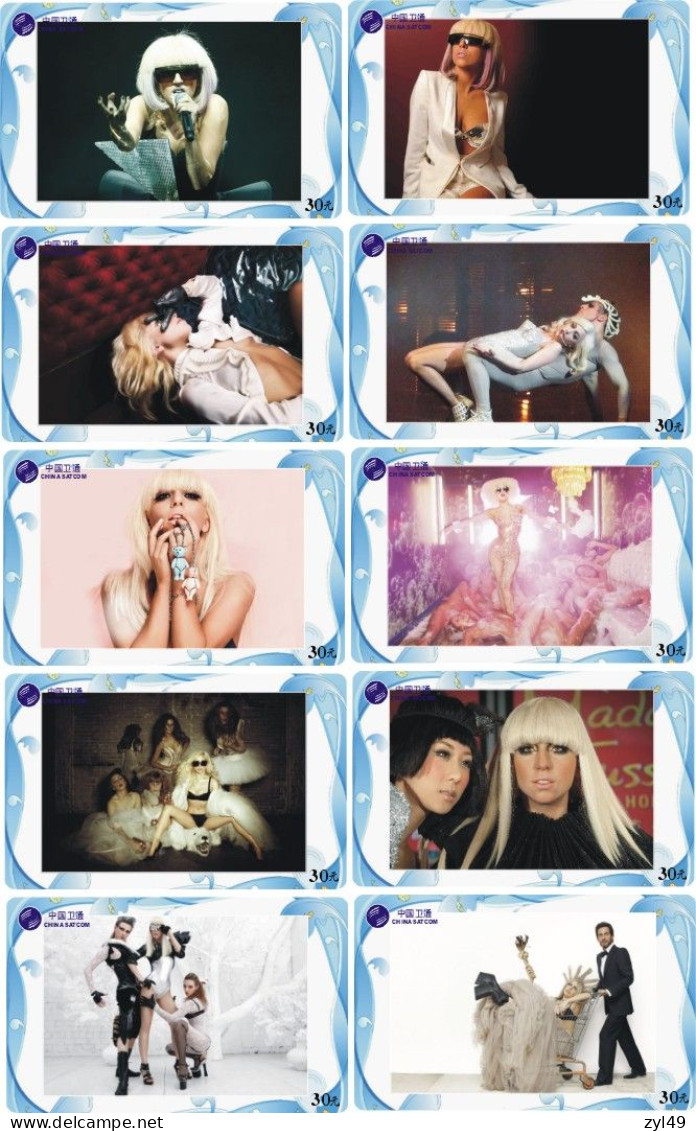 M14021 China phone cards LADY GAGA 418pcs