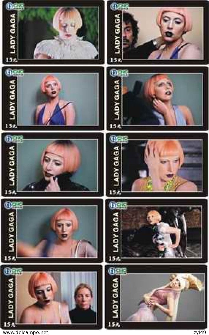 M14021 China phone cards LADY GAGA 418pcs