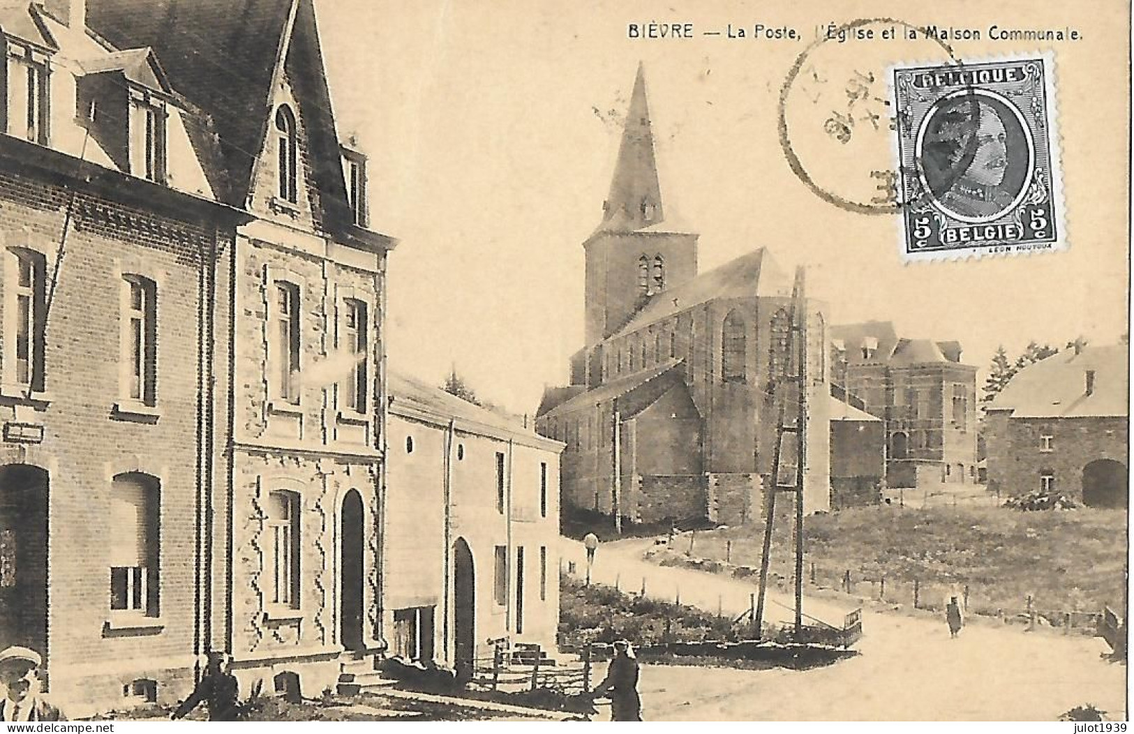 Julot1939 ... BIEVRE . GRAIDE . VRESSE ..-- La POSTE . 1927? Vers ANVERS ( Mr HURDEBISE ) . - Bièvre