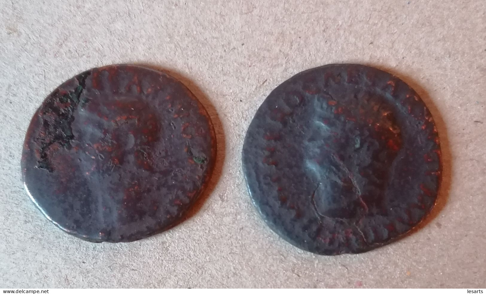 As De Neron. 2 Pièces. Voir état. - The Julio-Claudians (27 BC To 69 AD)