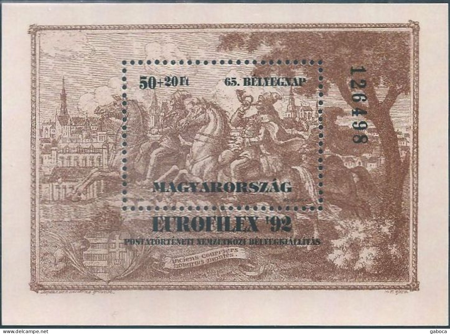 B3908b Hungary Philately Post Music Architecture Fauna Coat-of-Arms S/S MNH - Unused Stamps
