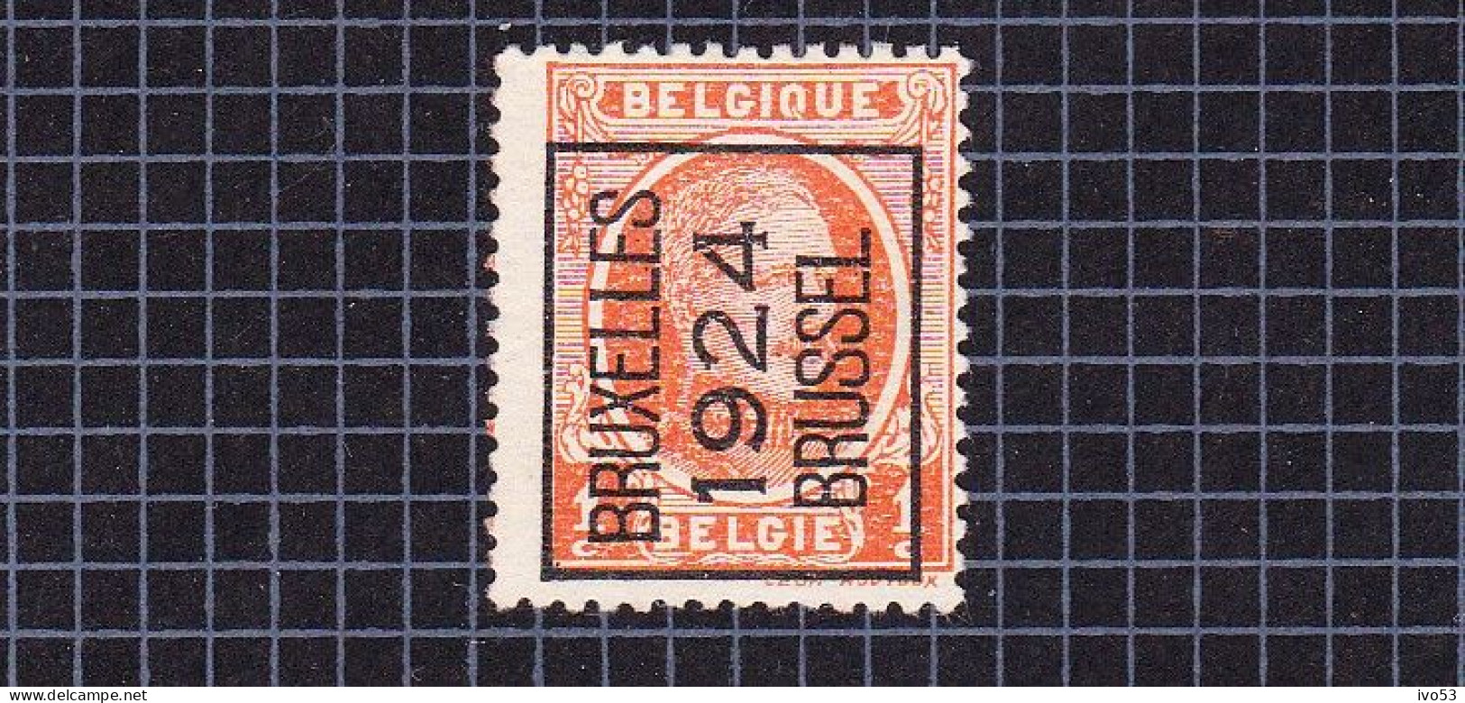 Houyoux:nr 190(*) Zonder Gom, Voorafstempeling:Bruxelles 1924 Brussel. - Typo Precancels 1922-31 (Houyoux)