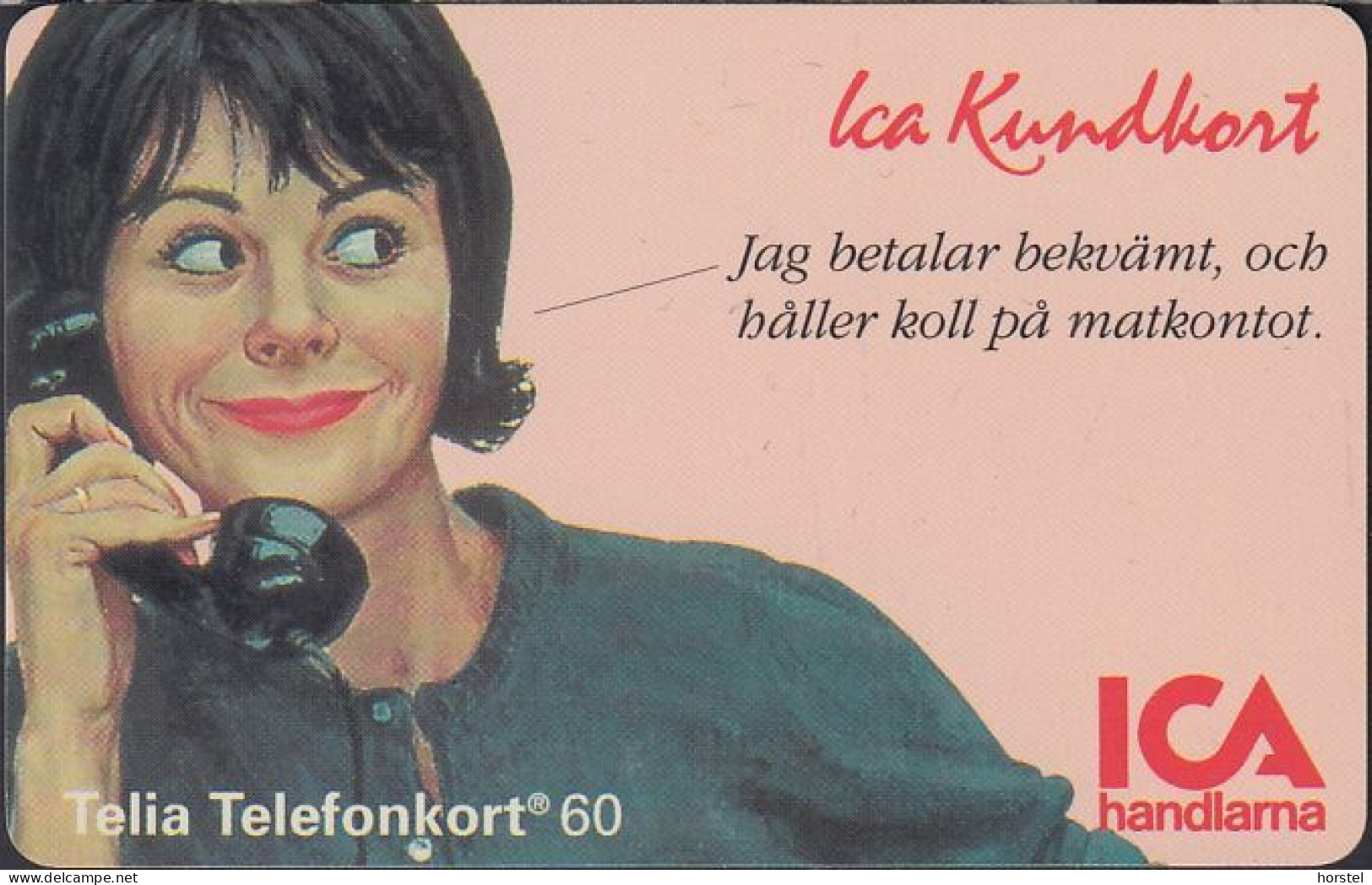 Schweden Chip 065  ICA Member Card - Woman (60112/007) Red BN C45144884 - Sweden