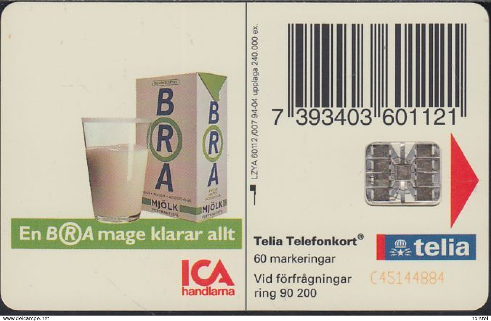 Schweden Chip 065  ICA Member Card - Woman (60112/007) Red BN C45144884 - Svezia