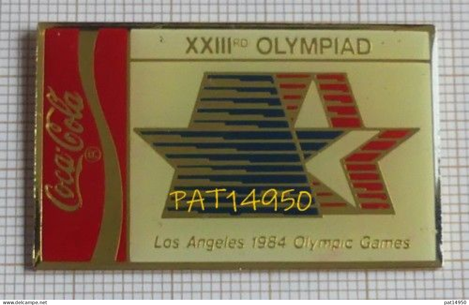 PAT14950 COCA  JO LOS ANGELES LA 1984  En Version EPOXY STARPIN'S - Coca-Cola