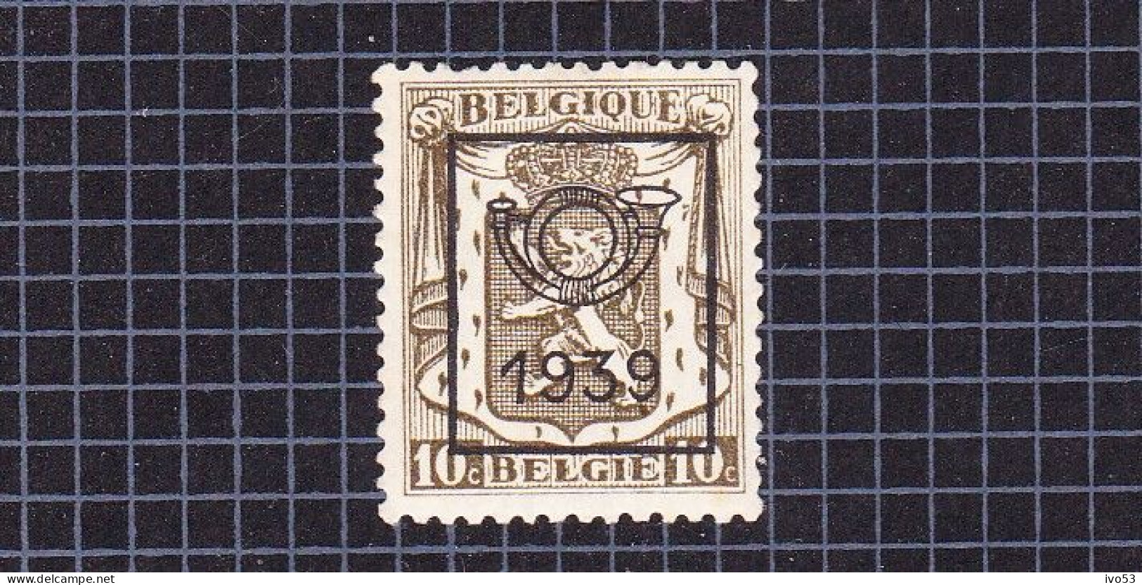 1939 Nr PRE419** Zonder Scharnier.Klein Staatswapen:10c.Opdruk 1939.OBP 8 Euro. - Typos 1936-51 (Kleines Siegel)