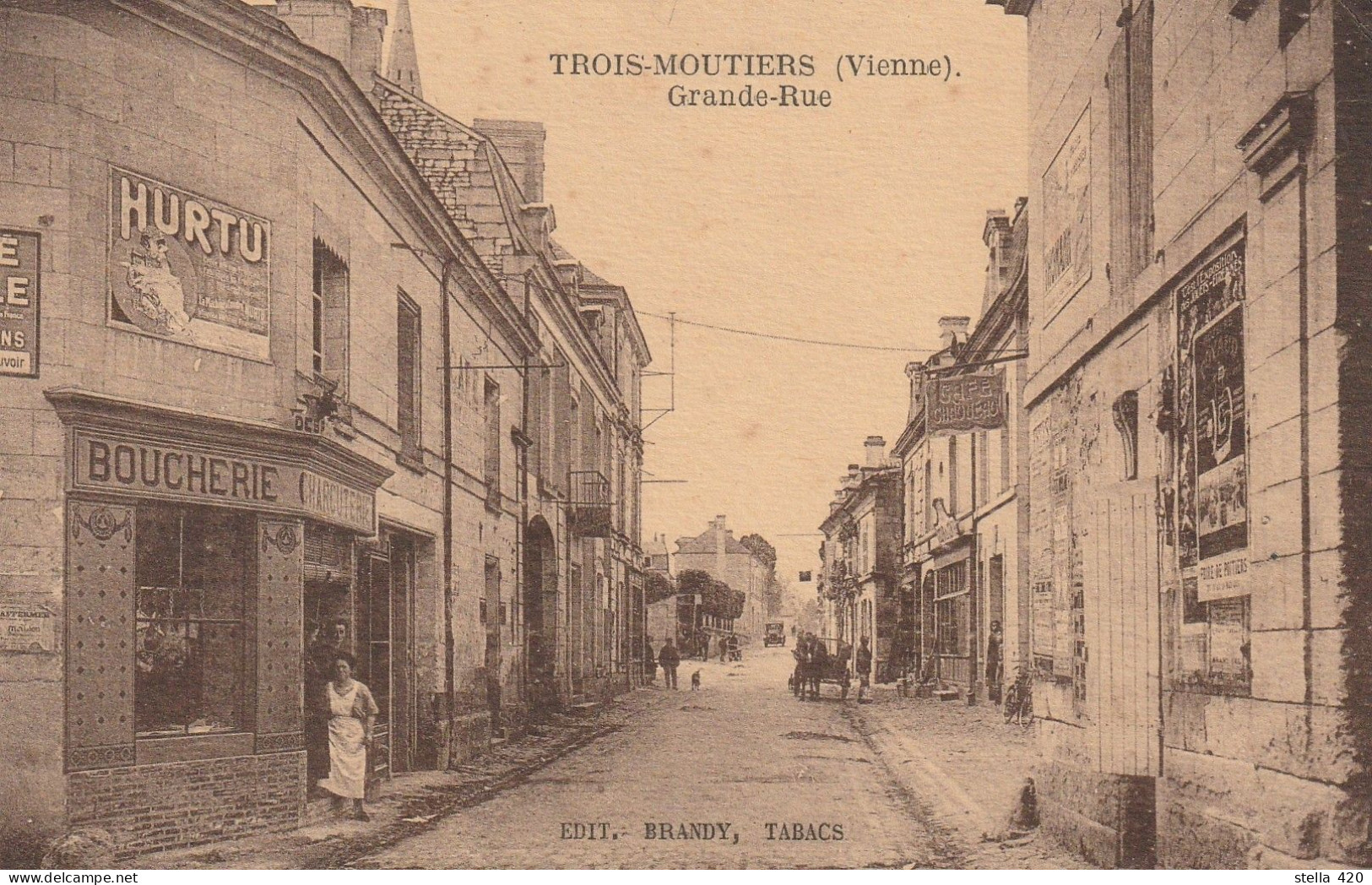 Trois  Moutiers   Grande Rue    Boucherie - Les Trois Moutiers