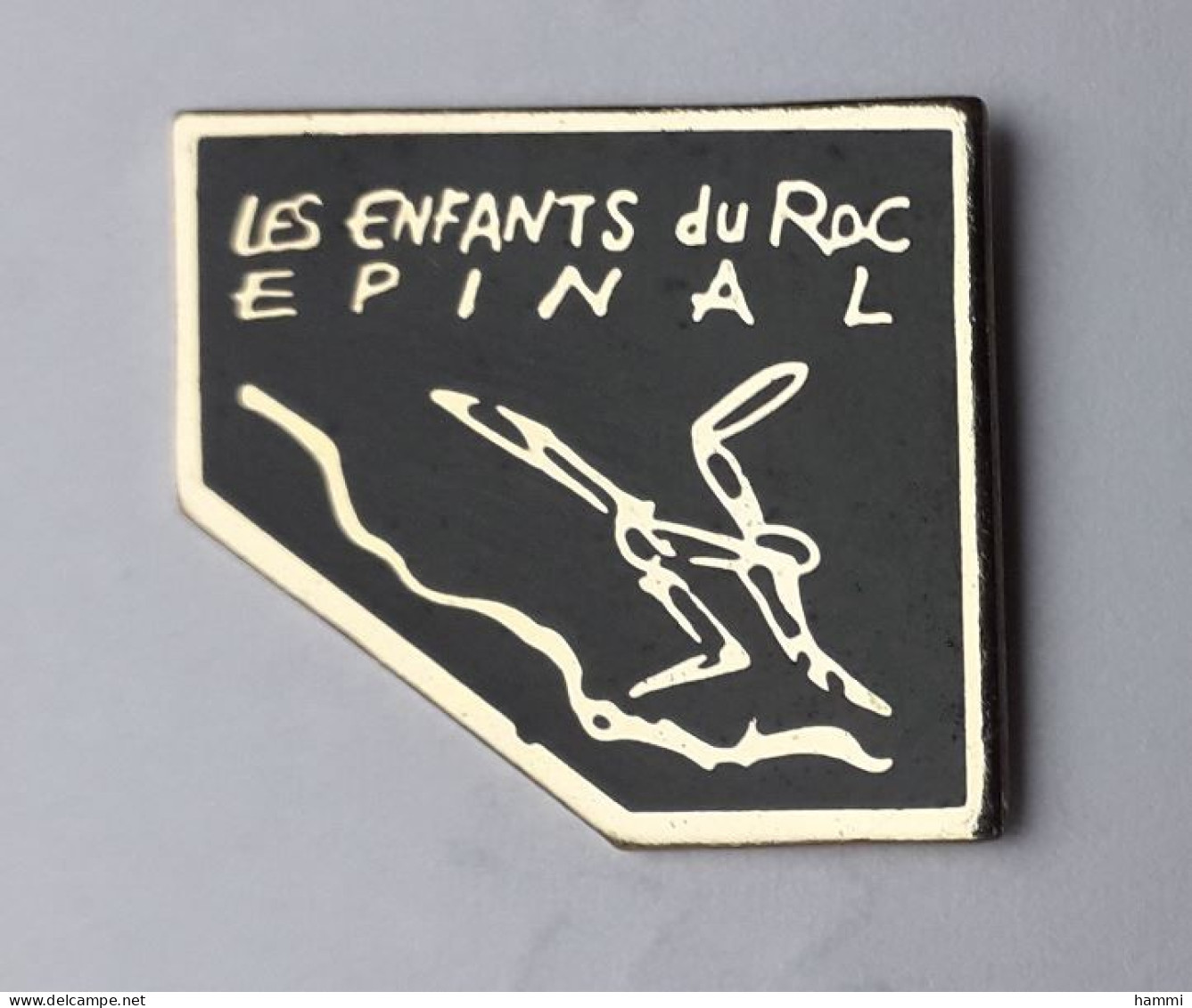 F90 Pin's Ville Les Enfants Du Roc Club D'escalade D'Epinal Vosges Alpinisme Achat Immédiat - Alpinisme, Beklimming